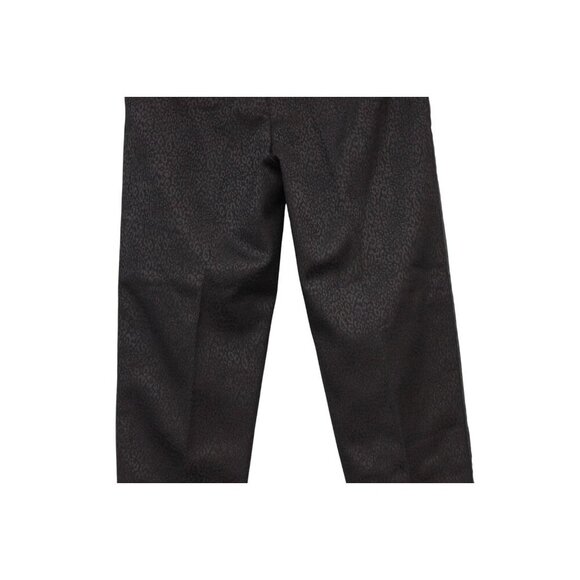 NWT Madewell Dress Pants Size 0 Black Animal Print Pleated Trousers High Rise - Picture 9 of 13